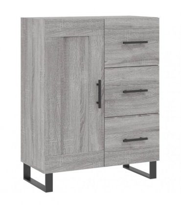 vidaXL Highboard Grey Sonoma 69,5x34x180 cm Engineered Wood