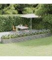 vidaXL Garden Raised Bed Galvanised Steel 507x100x36 cm Silver