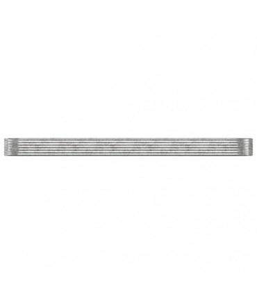 vidaXL Garden Raised Bed Galvanised Steel 507x100x36 cm Silver