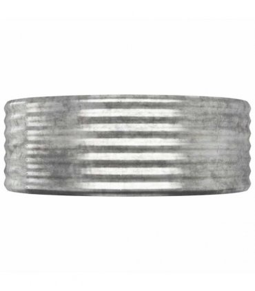 vidaXL Garden Raised Bed Galvanised Steel 507x100x36 cm Silver