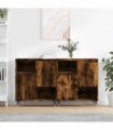 vidaXL Sideboards 2 pcs Smoked Oak Engineered Wood