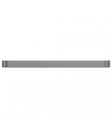 vidaXL Garden Raised Bed Galvanised Steel 544x100x36 cm Grey