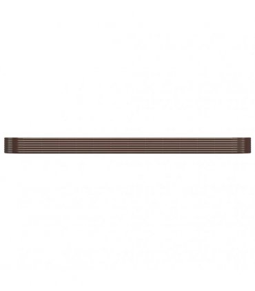 vidaXL Garden Raised Bed Galvanised Steel 544x100x36 cm Brown