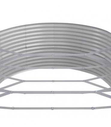 vidaXL Garden Raised Bed Galvanised Steel 544x100x36 cm Brown
