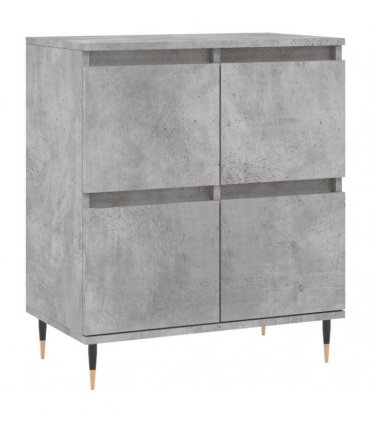 vidaXL Sideboards 2 pcs Concrete Grey Engineered Wood
