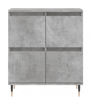vidaXL Sideboards 2 pcs Concrete Grey Engineered Wood
