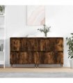 vidaXL Sideboards 2 pcs Smoked Oak Engineered Wood