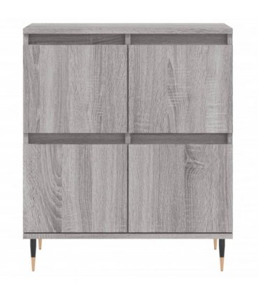 vidaXL Sideboards 2 pcs Grey Sonoma Engineered Wood