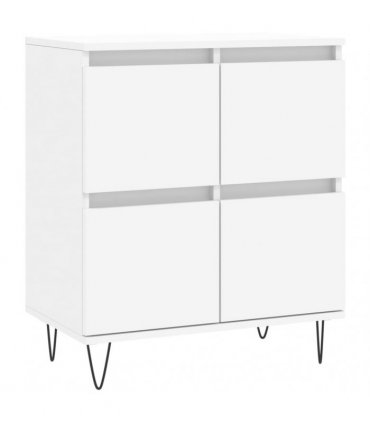 vidaXL Sideboards 2 pcs White Engineered Wood