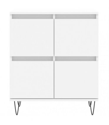 vidaXL Sideboards 2 pcs White Engineered Wood