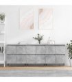 vidaXL Sideboards 3 pcs Concrete Grey Engineered Wood