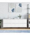 vidaXL Sideboards 3 pcs White Engineered Wood