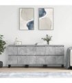 vidaXL Sideboards 3 pcs Concrete Grey Engineered Wood