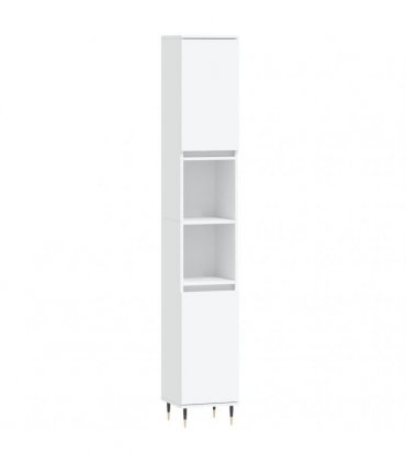 vidaXL 3 Piece Bathroom Furniture Set White Engineered Wood