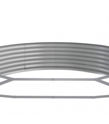 vidaXL Garden Raised Bed Galvanised Steel 296x140x36 cm Green