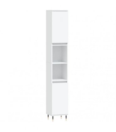 vidaXL 3 Piece Bathroom Furniture Set White Engineered Wood