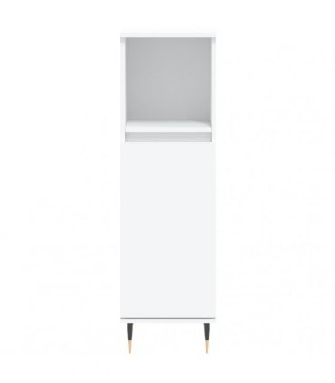 vidaXL 3 Piece Bathroom Furniture Set White Engineered Wood