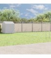 vidaXL Outdoor Dog Kennel with Roof Silver 12x12x2.5m Galvanised Steel