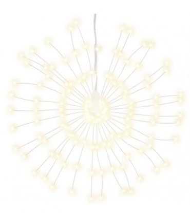 vidaXL Christmas Starburst Lights 140 LEDs 8 pcs Warm White 17 cm
