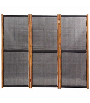 vidaXL 3-Panel Room Divider Black 210x180 cm