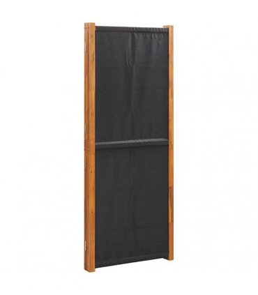 vidaXL 3-Panel Room Divider Black 210x180 cm