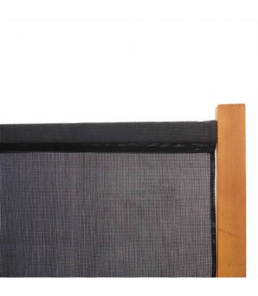 vidaXL 4-Panel Room Divider Black 280x180 cm