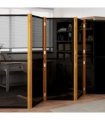 vidaXL 5-Panel Room Divider Black 350x180 cm