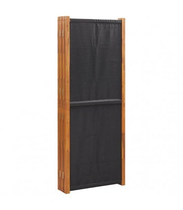 vidaXL 6-Panel Room Divider Black 420x180 cm