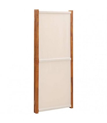 vidaXL 3-Panel Room Divider Cream White 210x180 cm