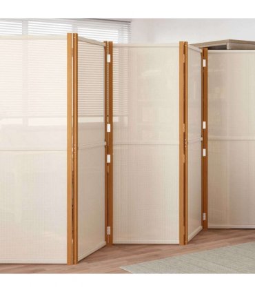 vidaXL 5-Panel Room Divider Cream White 350x180 cm