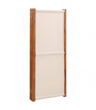 vidaXL 5-Panel Room Divider Cream White 350x180 cm