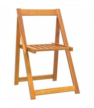 vidaXL Folding Chairs 4 pcs Solid Wood Acacia