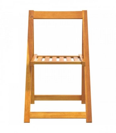 vidaXL Folding Chairs 4 pcs Solid Wood Acacia