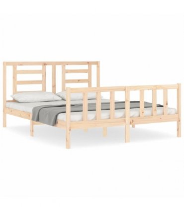 vidaXL Bed Frame without Mattress 160x200 cm Solid Wood Pine