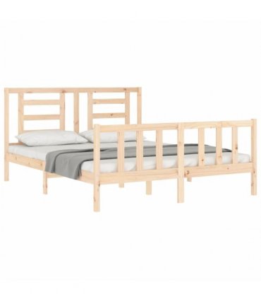 vidaXL Bed Frame without Mattress 160x200 cm Solid Wood Pine