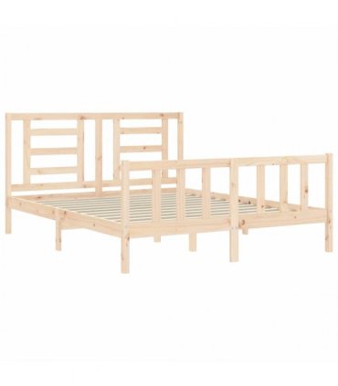vidaXL Bed Frame without Mattress 160x200 cm Solid Wood Pine