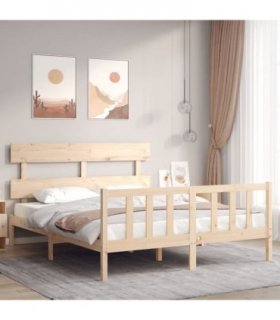 vidaXL Bed Frame without Mattress 160x200 cm Solid Wood Pine