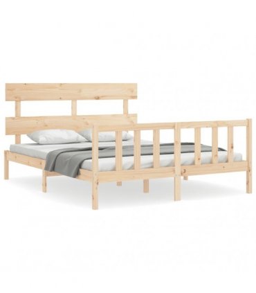 vidaXL Bed Frame without Mattress 160x200 cm Solid Wood Pine