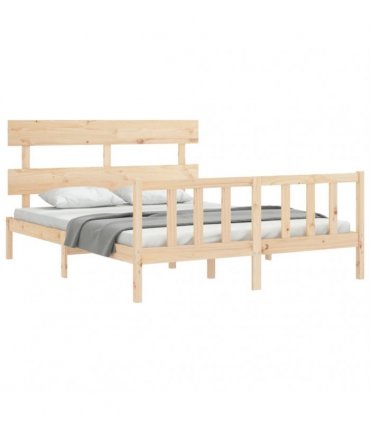 vidaXL Bed Frame without Mattress 160x200 cm Solid Wood Pine