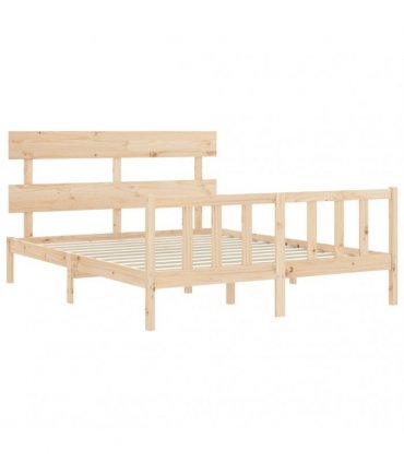 vidaXL Bed Frame without Mattress 160x200 cm Solid Wood Pine
