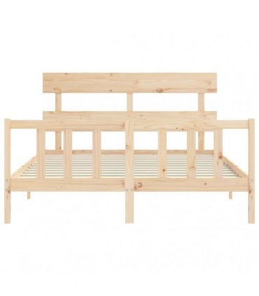 vidaXL Bed Frame without Mattress 160x200 cm Solid Wood Pine