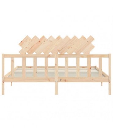 vidaXL Bed Frame without Mattress Super King Size Solid Wood Pine