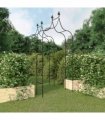 vidaXL Garden Arches 2 pcs Black 120x38x260 cm Steel