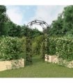 vidaXL Garden Arch Black 116x45x240 cm Steel