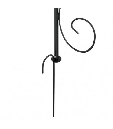 vidaXL Garden Arch Black Ø180x255 cm Steel