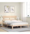vidaXL Bed Frame without Mattress 160x200 cm Solid Wood Pine