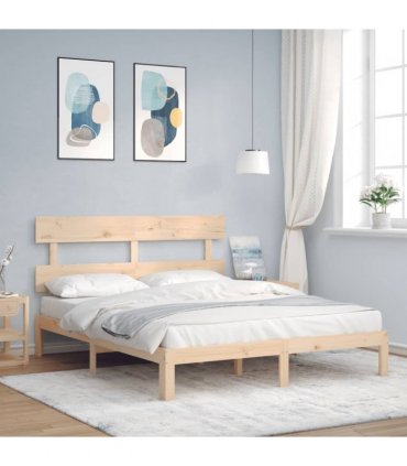 vidaXL Bed Frame without Mattress 160x200 cm Solid Wood Pine