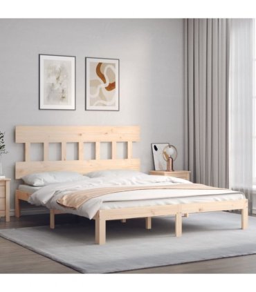 vidaXL Bed Frame without Mattress 160x200 cm Solid Wood Pine