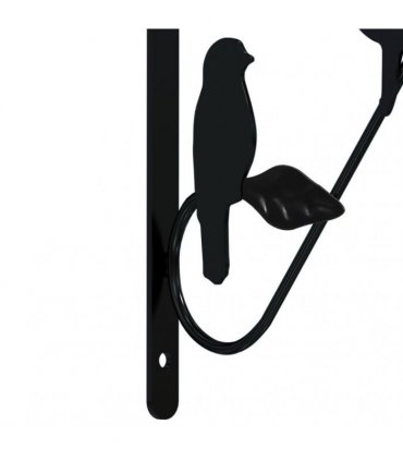 vidaXL Hanging Basket Brackets 4 pcs Black Steel