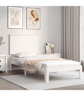 vidaXL Bed Frame without Mattress White 100x200 cm Solid Wood Pine